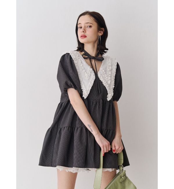 jouetie「ビッグカラーフレアミニワンピース」|ワンピース|