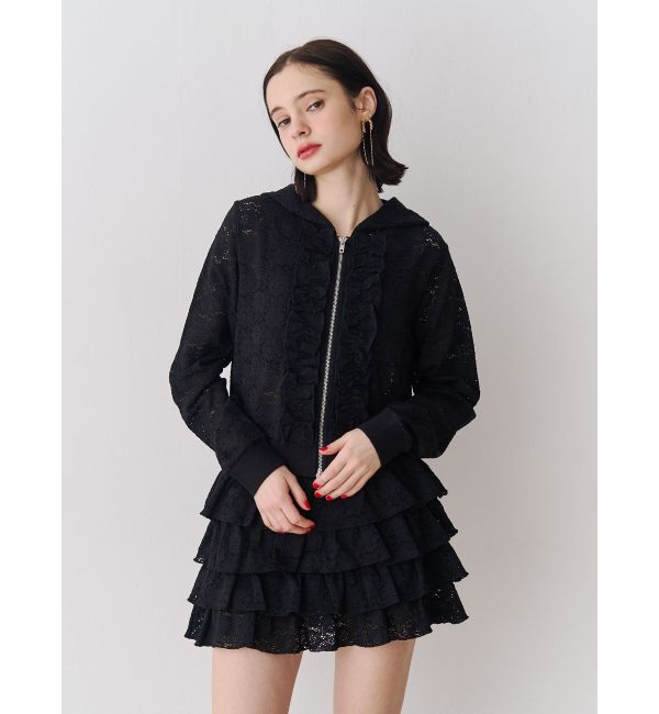 jouetie「レースティアードミニスカート【セットアップ対応】」|スカート|