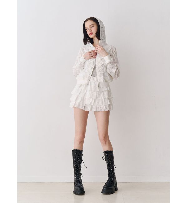 jouetie「レースティアードミニスカート【セットアップ対応】」|スカート|