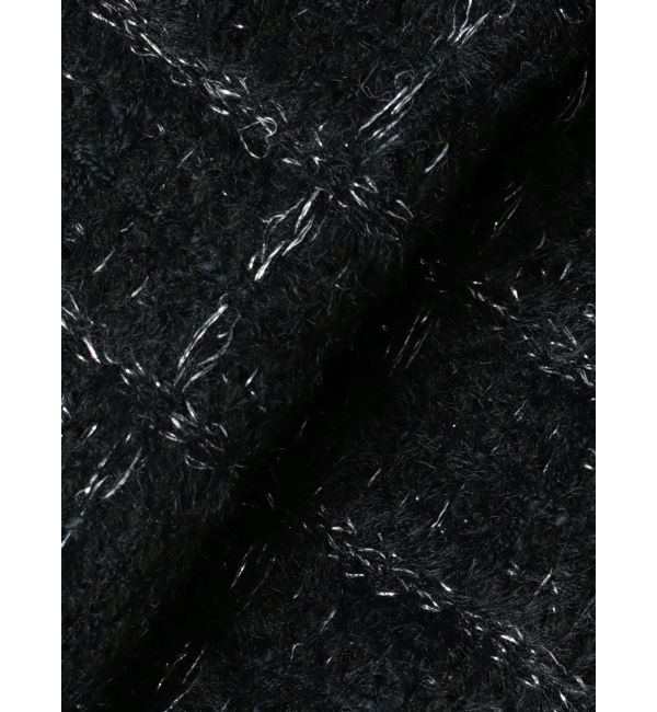 GYDA「ツイードライクエンブレムニットカーディガン」|カーディガン|