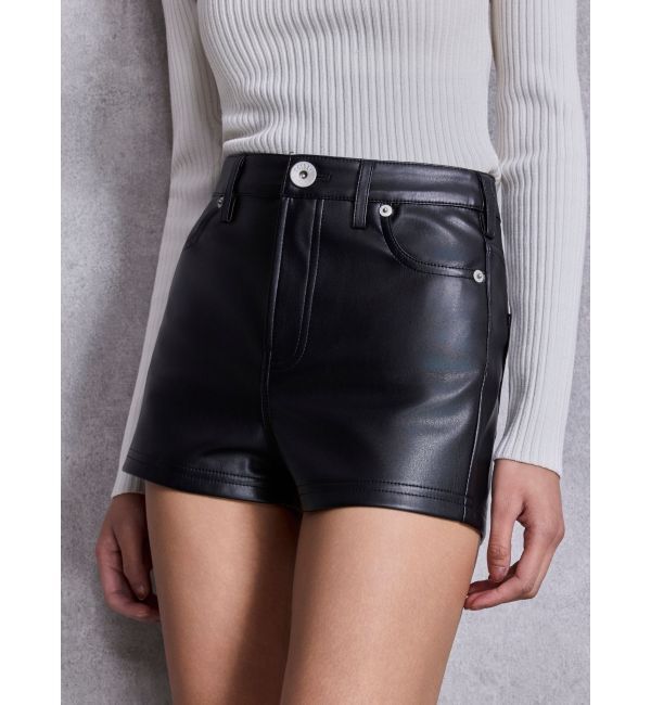 GYDA「ハイウエストフェイクレザーショートパンツ」|その他|