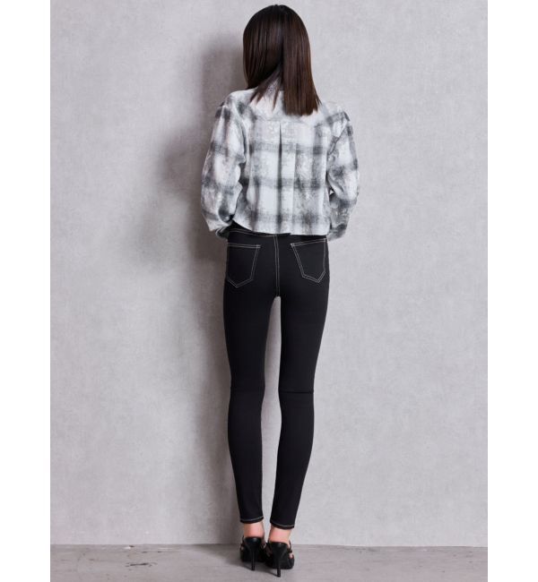 GYDA「ドロストショートGRUNGEチェックシャツ」|シャツ・ブラウス|