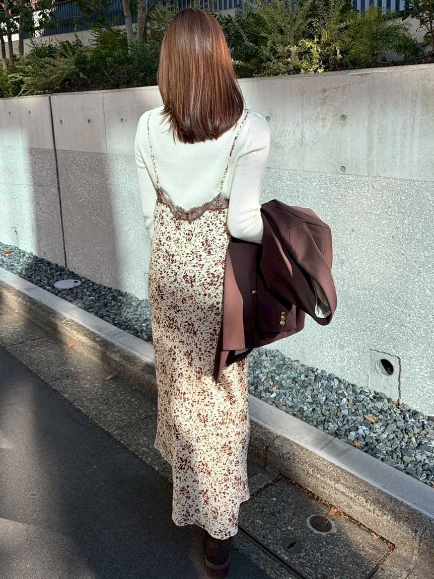 Mila Owen「シアーラメタートルネックリブニット」|ニット・セーター|