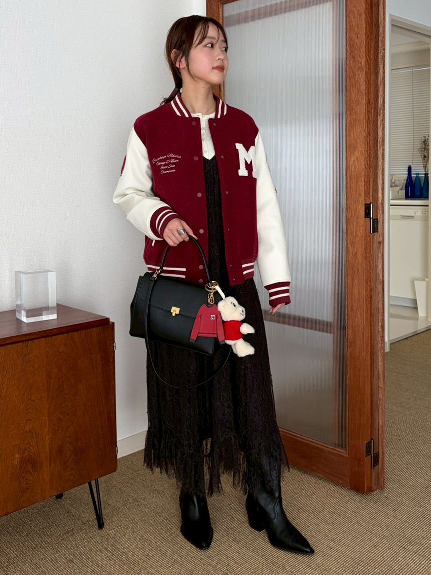 Mila Owen「ベロアヘンリーネックリブニット」|ニット・セーター|