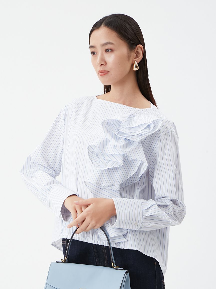 Mila Owen「フラワーモチーフブラウス」|シャツ・ブラウス|