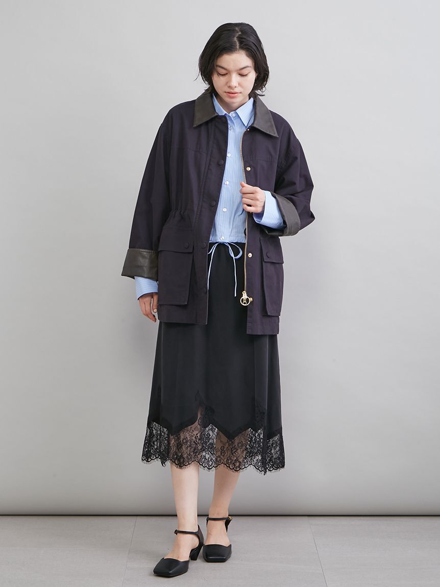 Mila Owen「レースヘムスカート」|スカート|