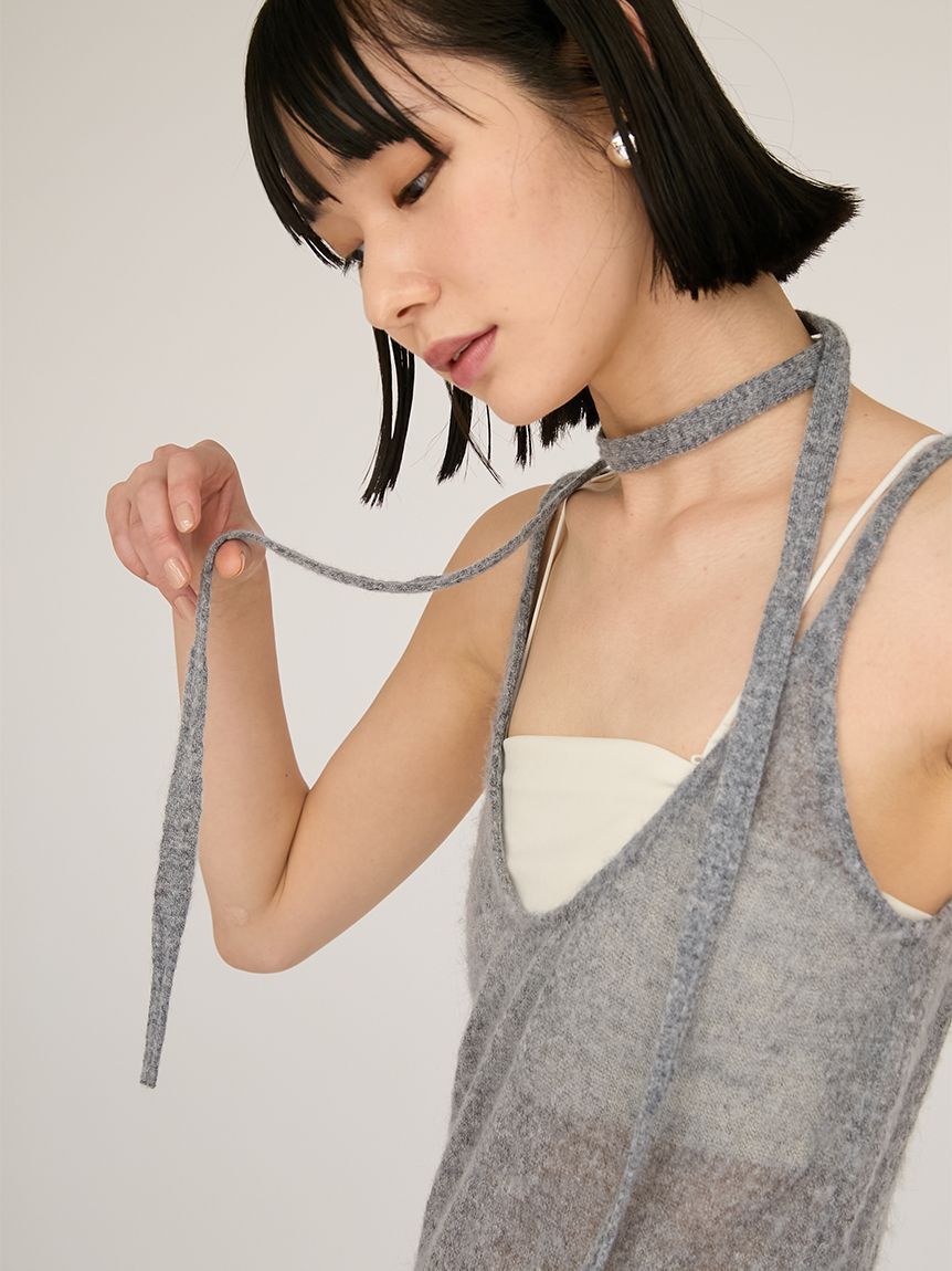 emmi atelier「2wayモヘアニットキャミワンピース」|ワンピース|