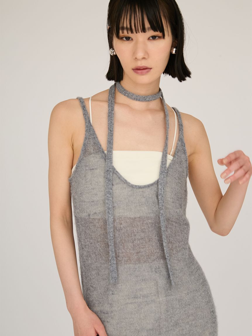 emmi atelier「2wayモヘアニットキャミワンピース」|ワンピース|