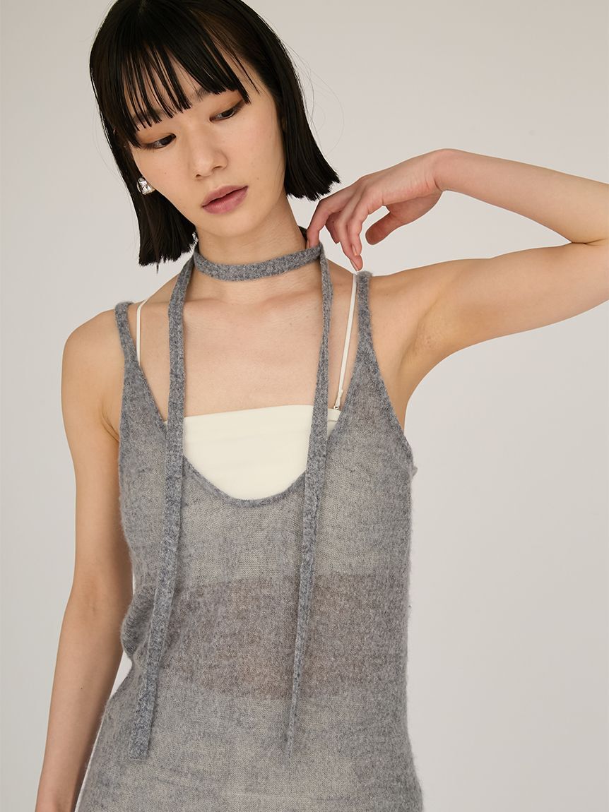 emmi atelier「2wayモヘアニットキャミワンピース」|ワンピース|