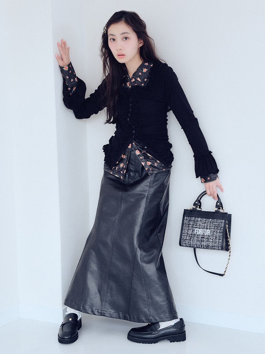 FURFUR「マルチマテリアルマーメイドスカート」|スカート|