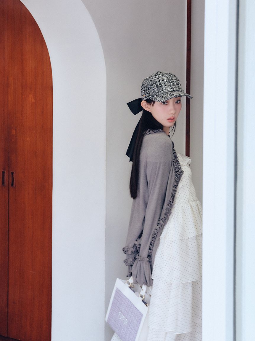 FURFUR「(Lsize) ツイードロゴトートバッグ【WEB・一部店舗限定】」|トートバッグ|