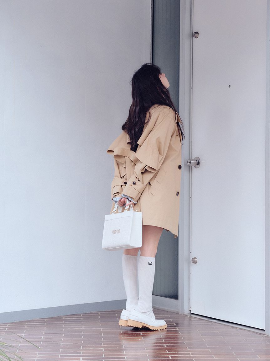 FURFUR「(Lsize) ツイードロゴトートバッグ【WEB・一部店舗限定】」|トートバッグ|