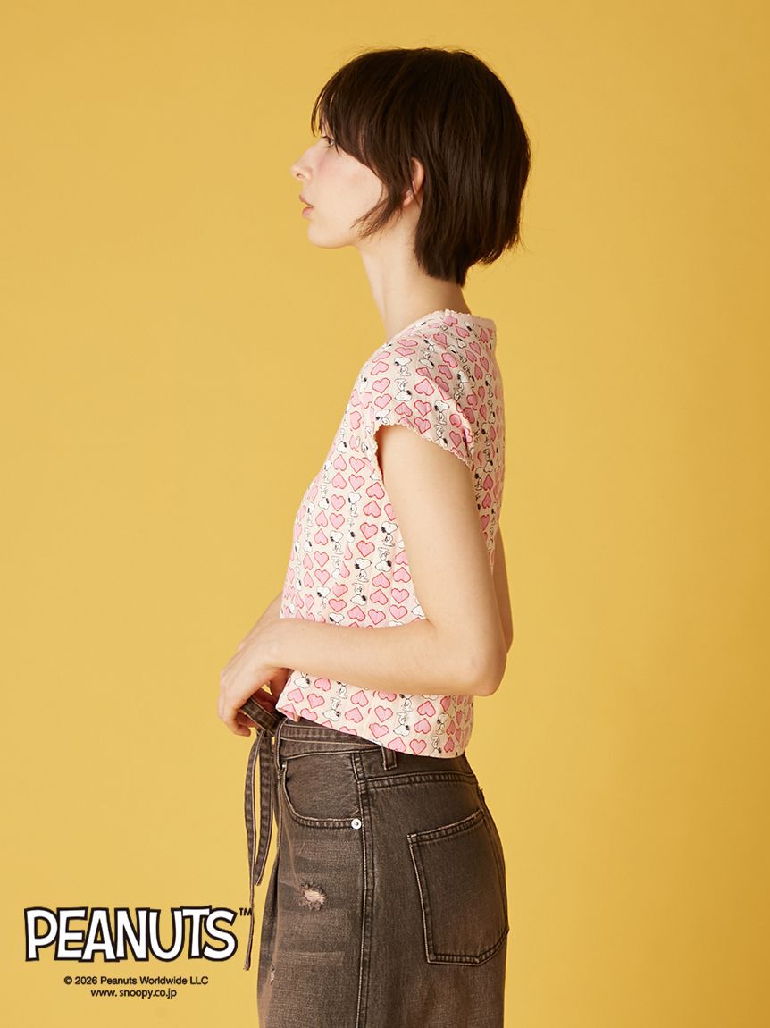 FURFUR「スヌーピーコラボ総柄Tシャツ」|Tシャツ・カットソー|