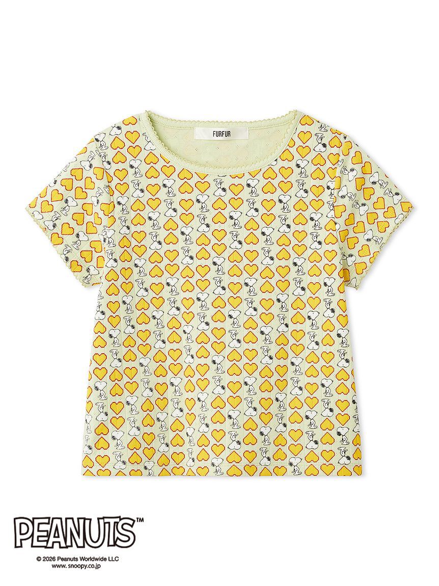 FURFUR「スヌーピーコラボ総柄Tシャツ」|Tシャツ・カットソー|