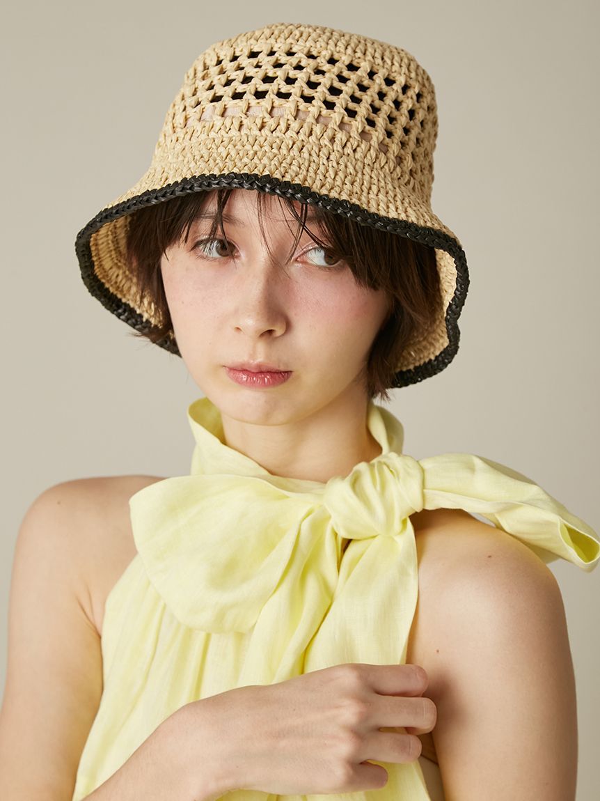 FURFUR「ラフィアライクバケットハット」|ハット|