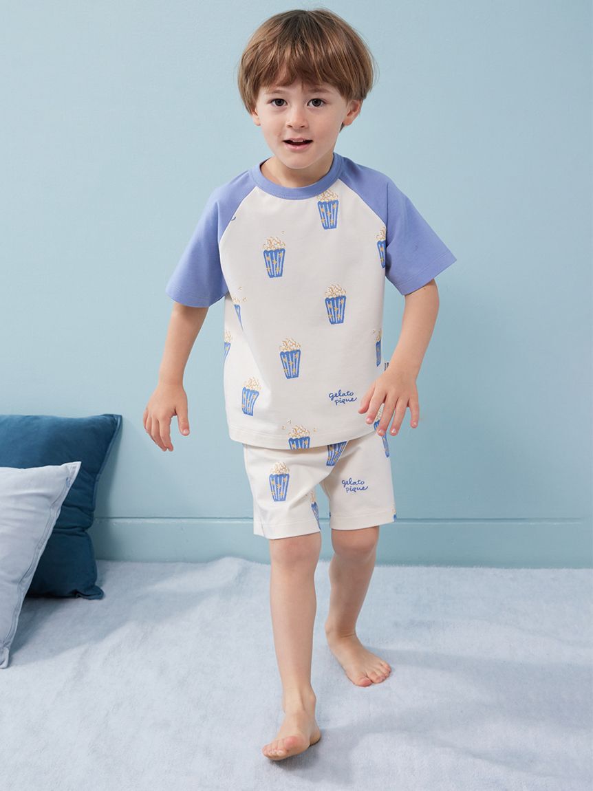 GELATO PIQUE KIDS & BABY「【KIDS】ポップコーン柄半袖Tシャツ」|ルームウェア|