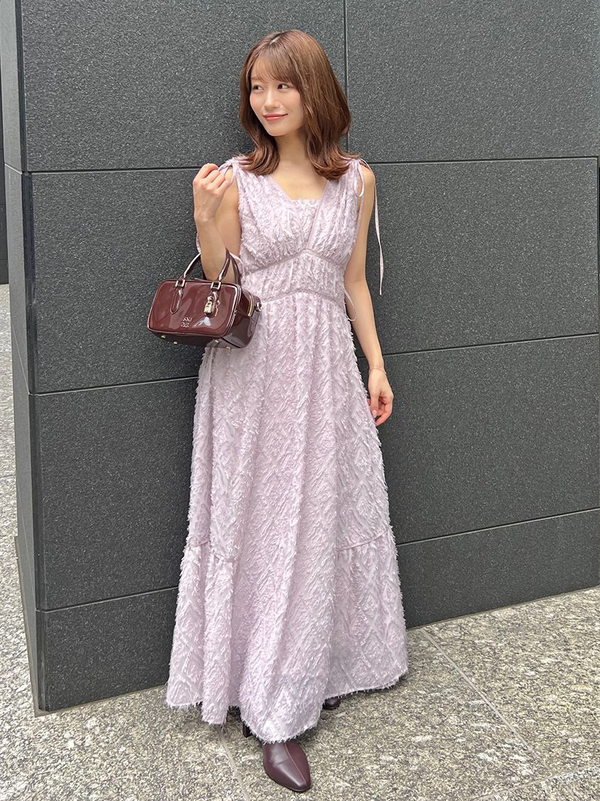 SNIDEL「【00サイズあり】ジャガードドロストディティールワンピース」|ワンピース|