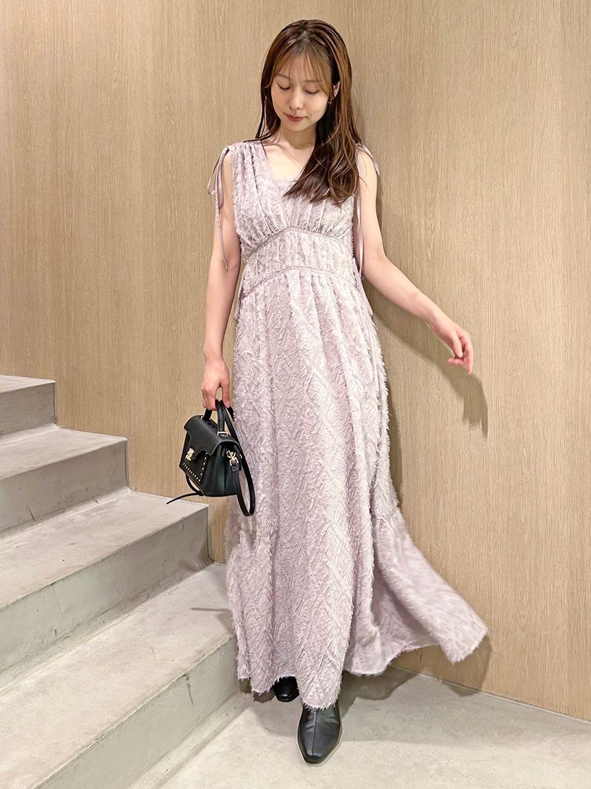 SNIDEL「【00サイズあり】ジャガードドロストディティールワンピース」|ワンピース|