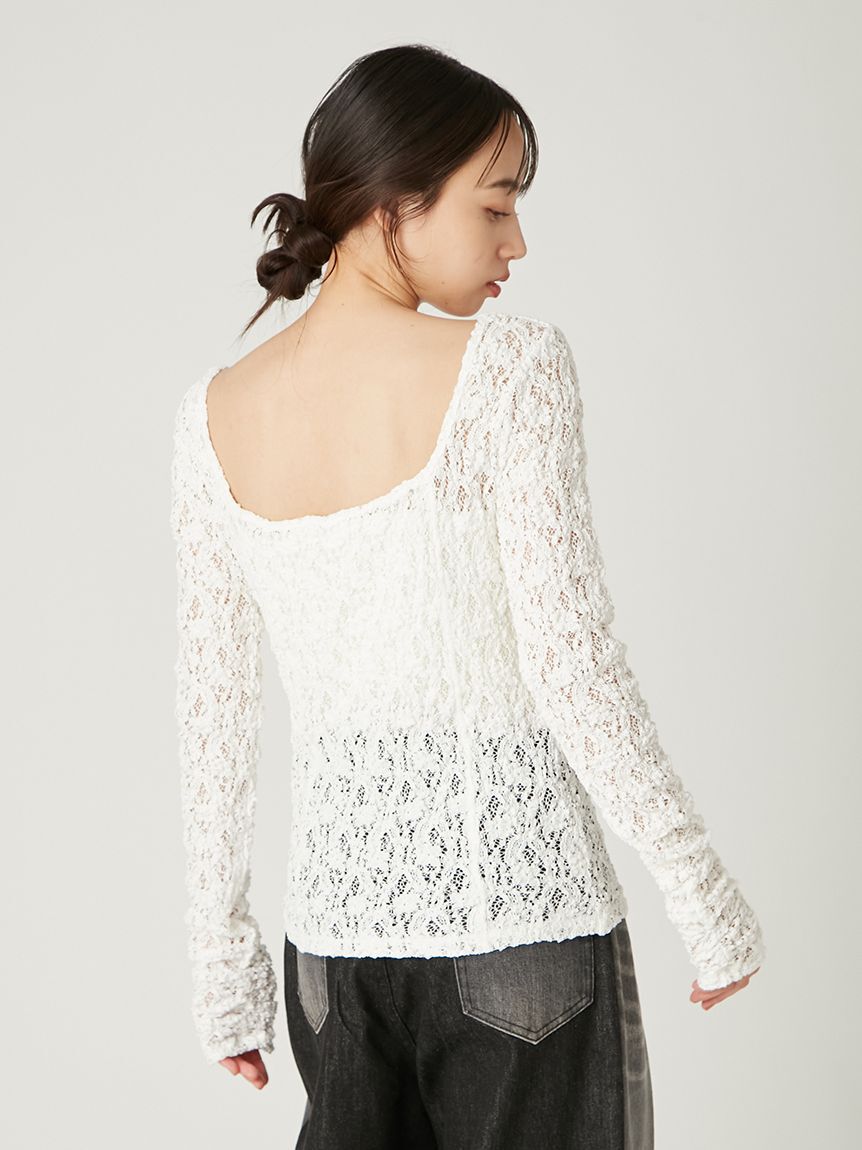 FRAY I.D「2wayスクエアネックレーストップス」|Tシャツ・カットソー|