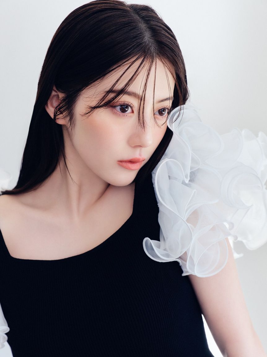 FRAY I.D「オーガンジーフリルスリーブニット」|ニット・セーター|