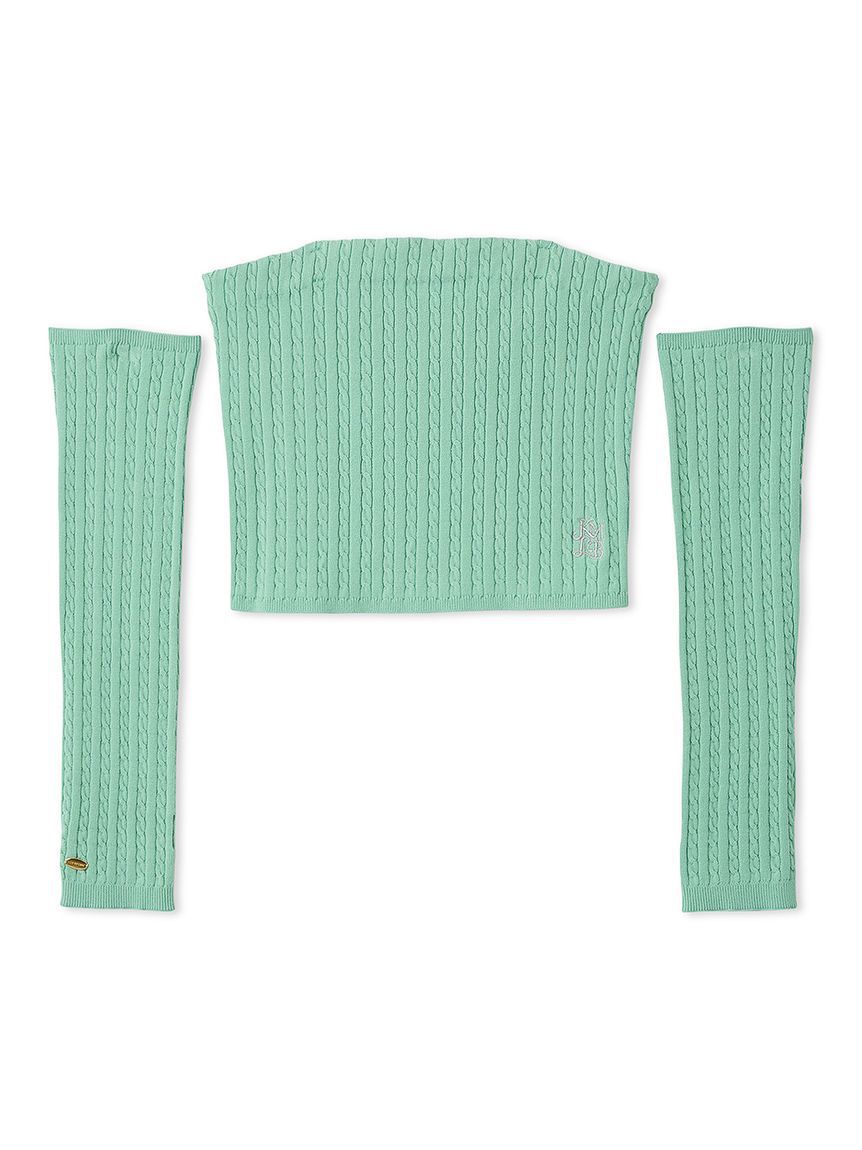 LILY BROWN「【LILY BROWN&times;KEITA MARUYAMA】アームウォーマ付きニットベアトップ」|ニット・セーター|