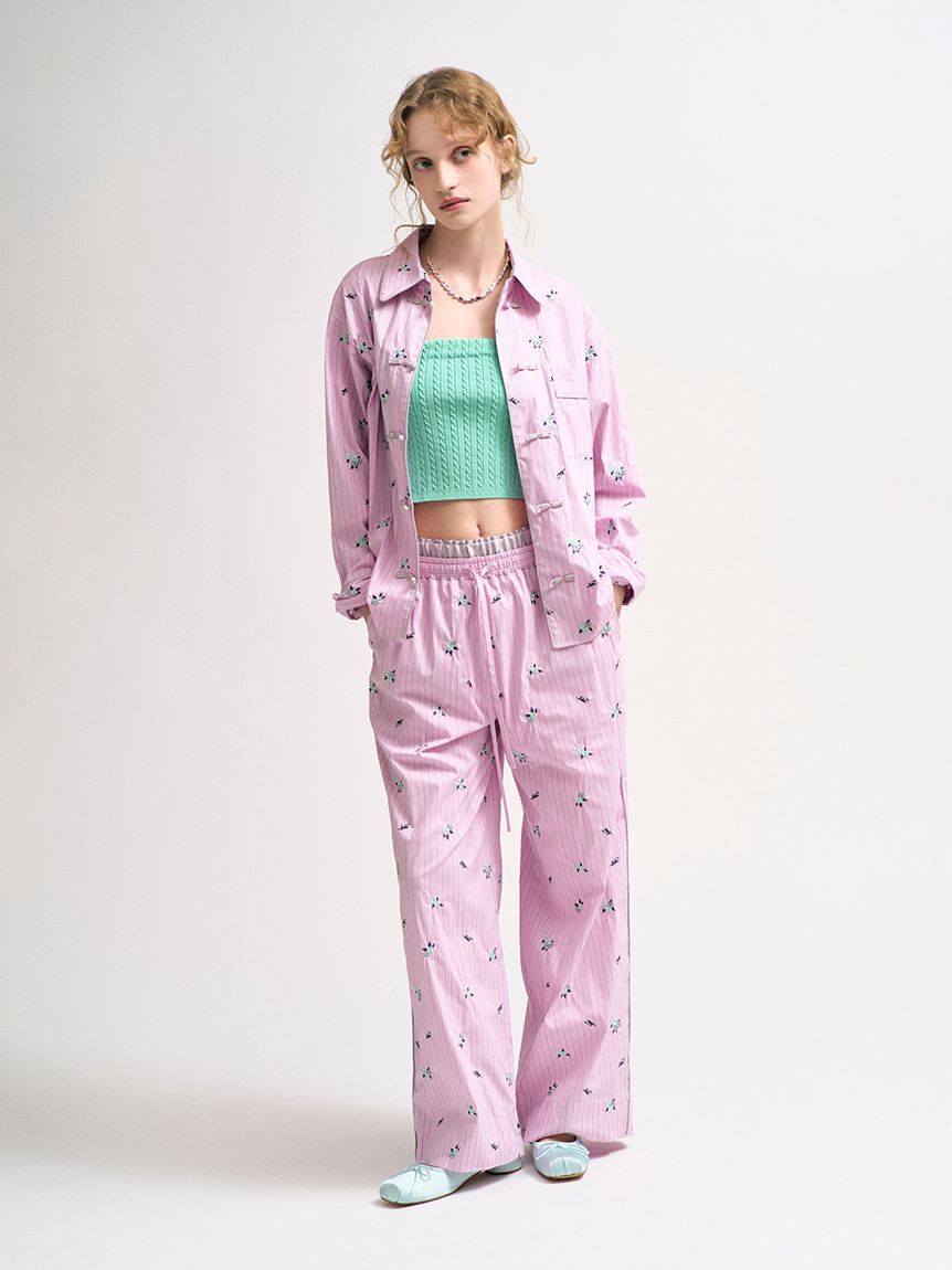 LILY BROWN「【LILY BROWN&times;KEITA MARUYAMA】アームウォーマ付きニットベアトップ」|ニット・セーター|