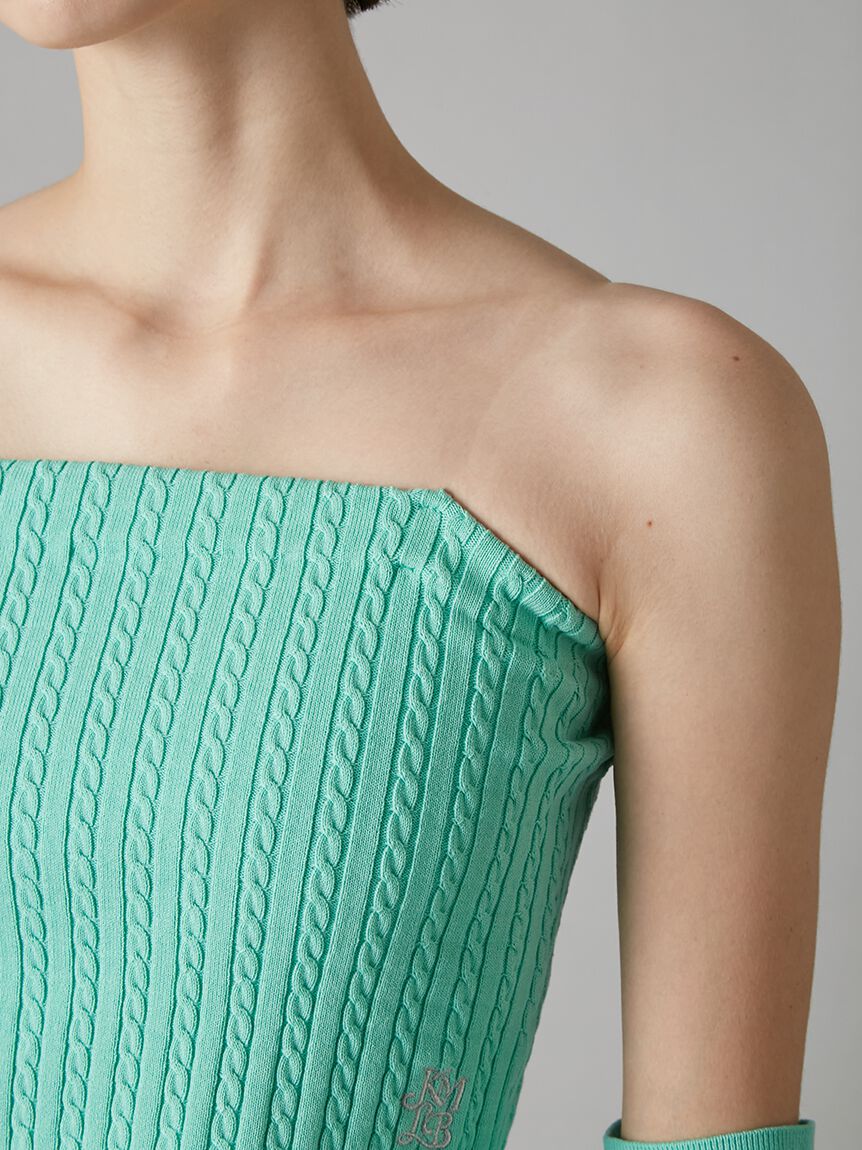 LILY BROWN「【LILY BROWN&times;KEITA MARUYAMA】アームウォーマ付きニットベアトップ」|ニット・セーター|