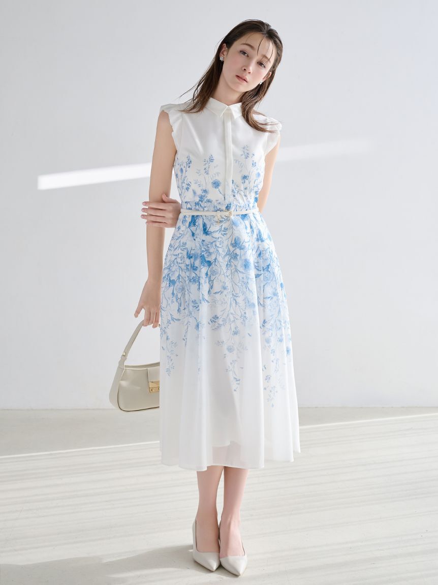 CELFORD「【洗える】パネルフラワーワンピース」|ワンピース|