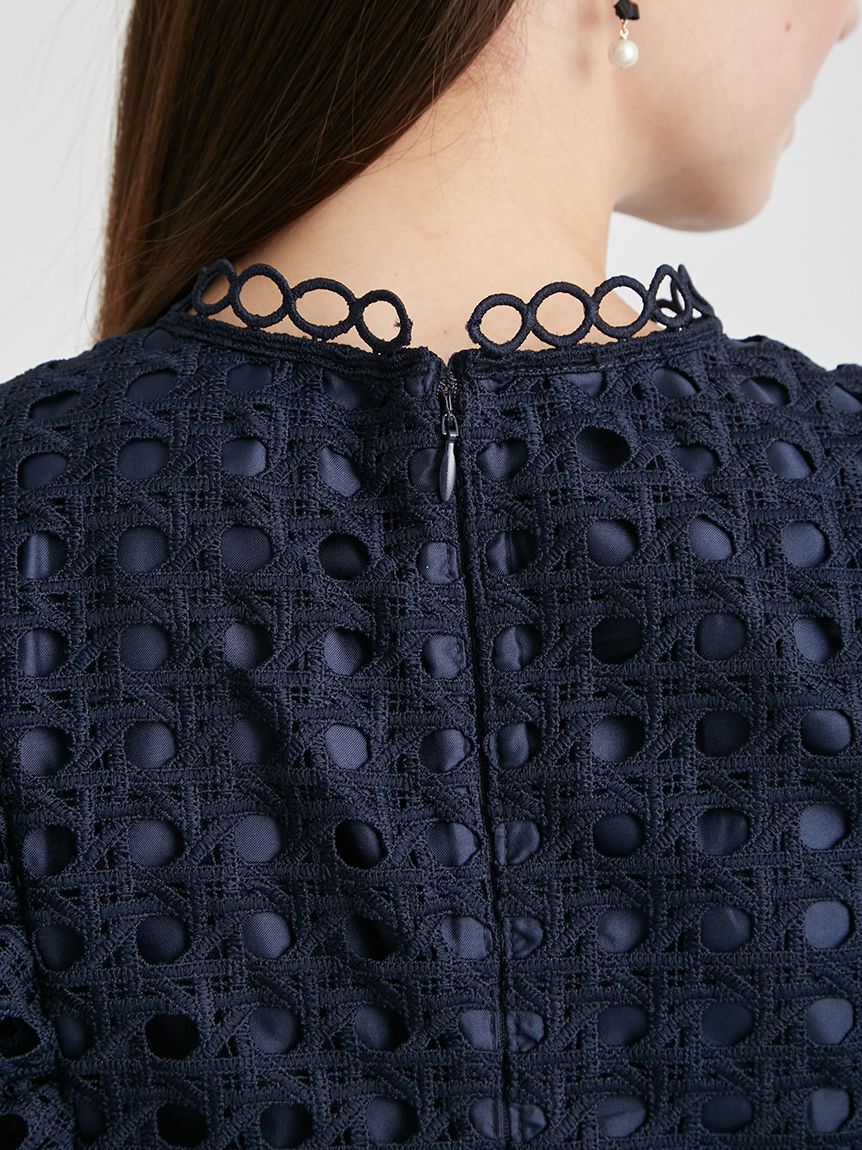 CELFORD「【セットアップ対応】ジオメトリックパターンレースブラウス」|シャツ・ブラウス|