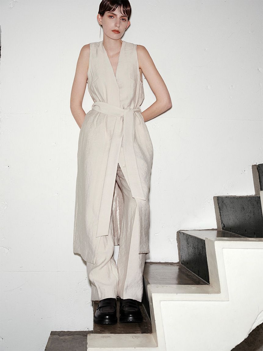 styling/「【セットアップ対応】バックサテンジレワンピース」|ワンピース|IVR