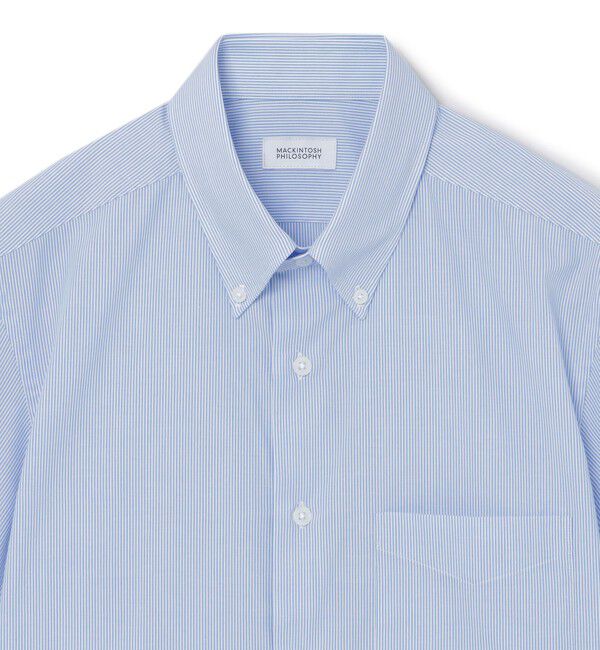MACKINTOSH PHILOSOPHY「オックスフォード半袖ボタンダウンシャツ」|シャツ・ブラウス|