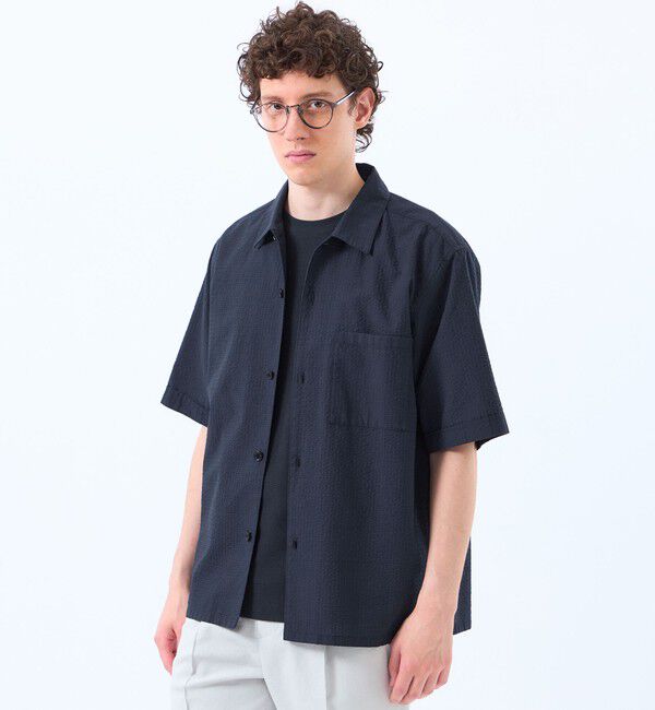 MACKINTOSH PHILOSOPHY「空羽サッカーチェック 半袖オープンカラーシャツ」|シャツ・ブラウス|