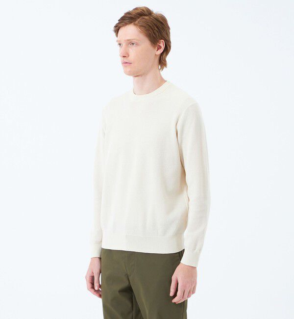 MACKINTOSH PHILOSOPHY「14G カノコ風ジャカード クルーネックニット」|ニット・セーター|