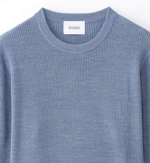 MACKINTOSH PHILOSOPHY「【WEB&一部店舗限定】ミニワッフル クルーネックプルオーバー」|ニット・セーター|