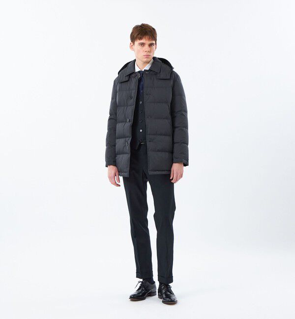 MACKINTOSH PHILOSOPHY「ナイロンハイマルチ WELLINGTON HOOD BT short(ウェリントンフードボタンスルーショート)」|ダウン|