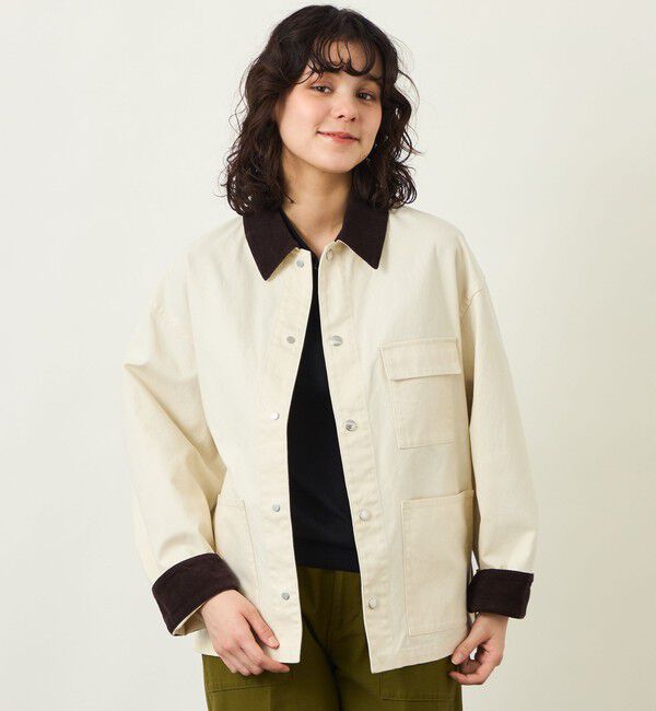 MACKINTOSH PHILOSOPHY「GREY LABEL コットンダックワークジャケット」|ブルゾン・スタジャン|オフホワイト