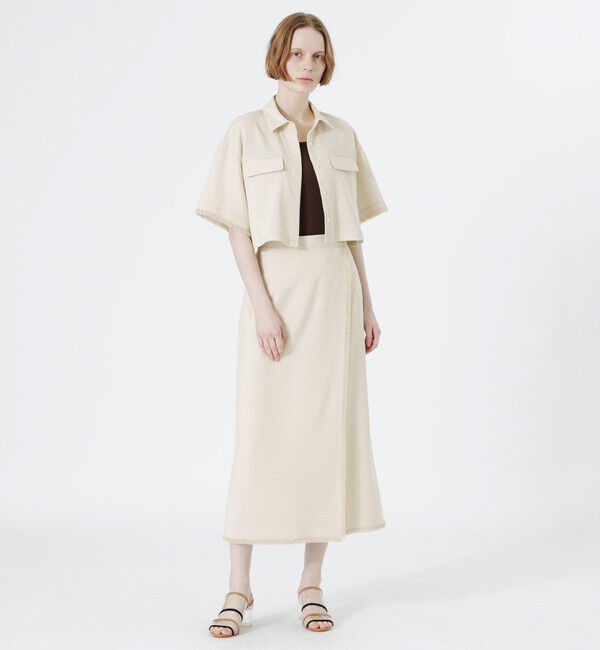  「フリンジハーフスリーブシャツ」|シャツ・ブラウス|