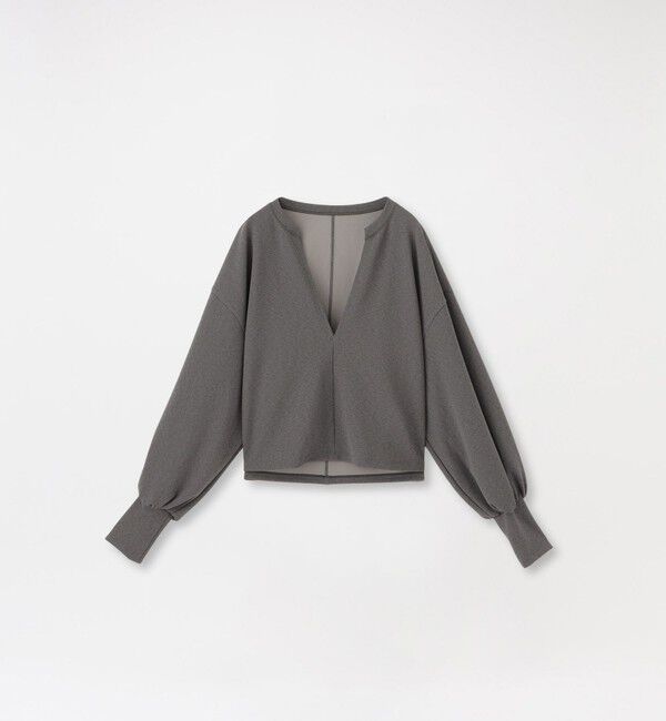  「ディープVネックプルオーバー」|Tシャツ・カットソー|グレー