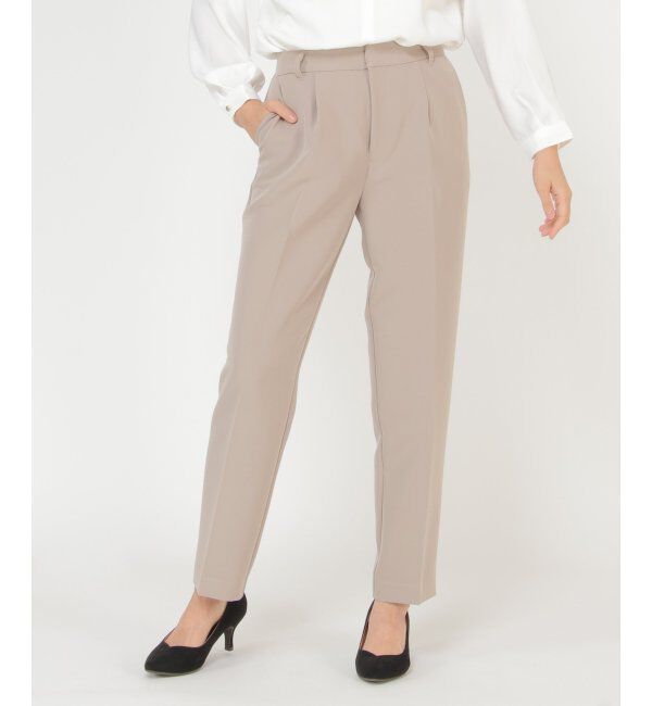 IKKA LOUNGE「テーパードパンツ2(セットアップ)」|その他|ベージュ
