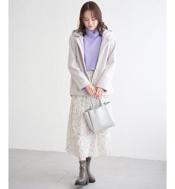 ikka「カセン消しプリーツスカート」|スカート|