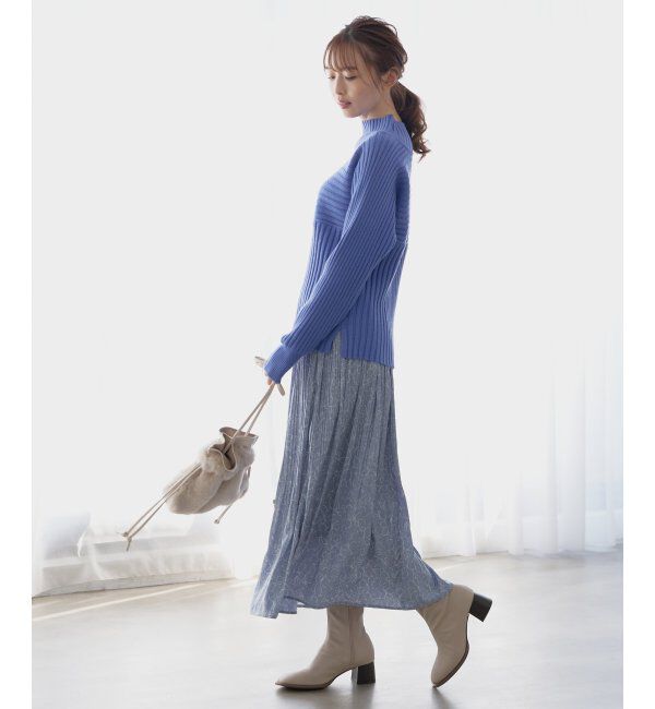 ikka「カセン消しプリーツスカート」|スカート|