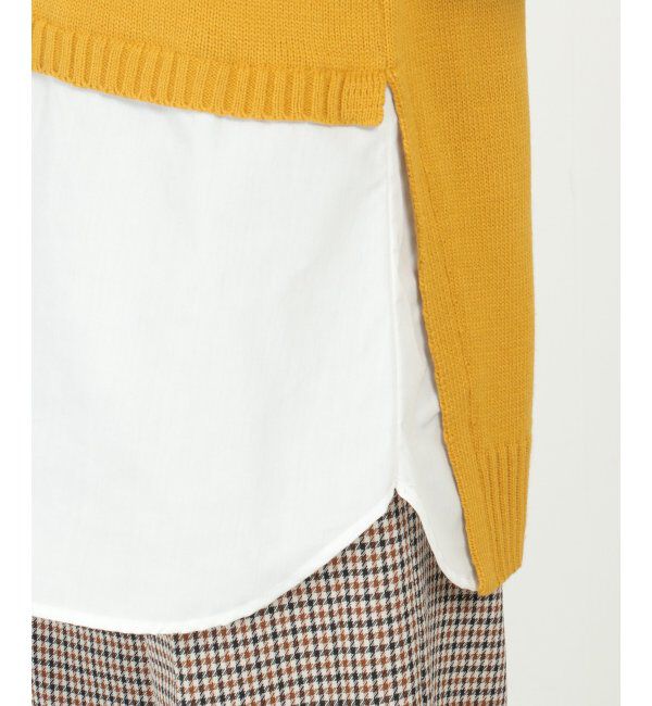 ikka「前後2WAY切り替えニットチュニック」|プルオーバー|