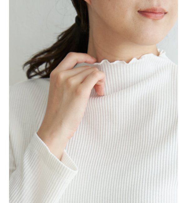 ikka「三角テレコ長袖Tシャツ」|Tシャツ・カットソー|