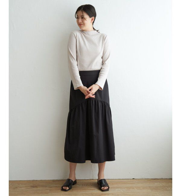 ikka「三角テレコ長袖Tシャツ」|Tシャツ・カットソー|