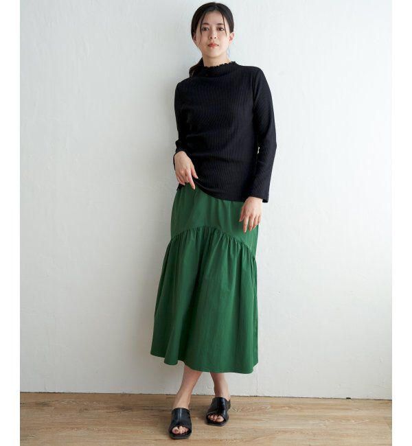 ikka「三角テレコ長袖Tシャツ」|Tシャツ・カットソー|