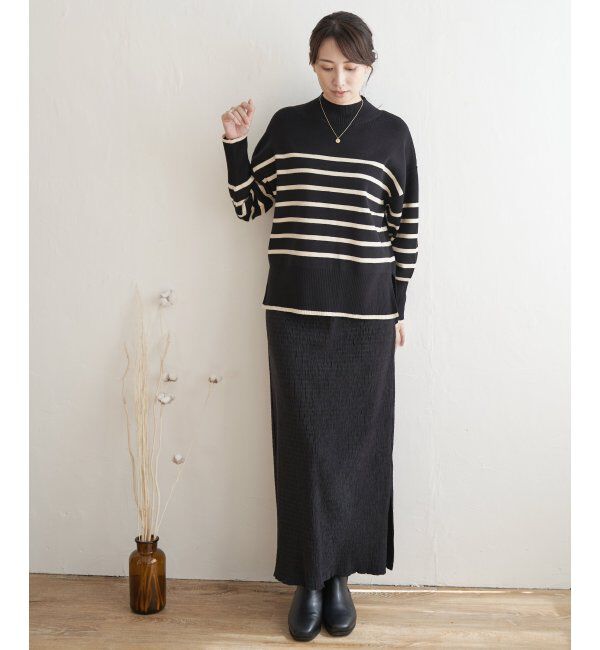 ikka「ベロアプリーツスカート」|スカート|