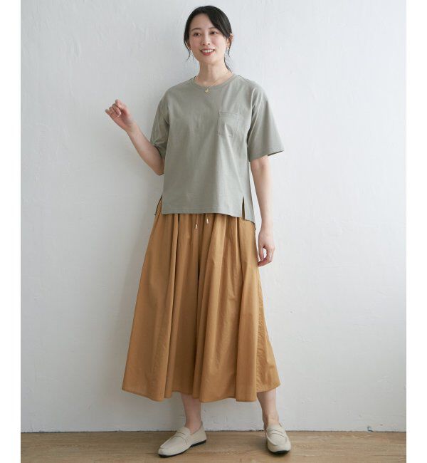 ikka「コットンUSA半袖Tシャツ」|Tシャツ・カットソー|