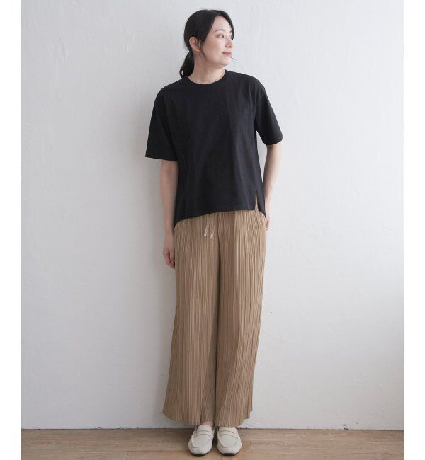 ikka「コットンUSA半袖Tシャツ」|Tシャツ・カットソー|