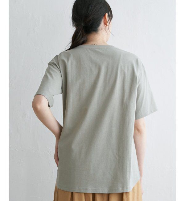 ikka「コットンUSA半袖Tシャツ」|Tシャツ・カットソー|