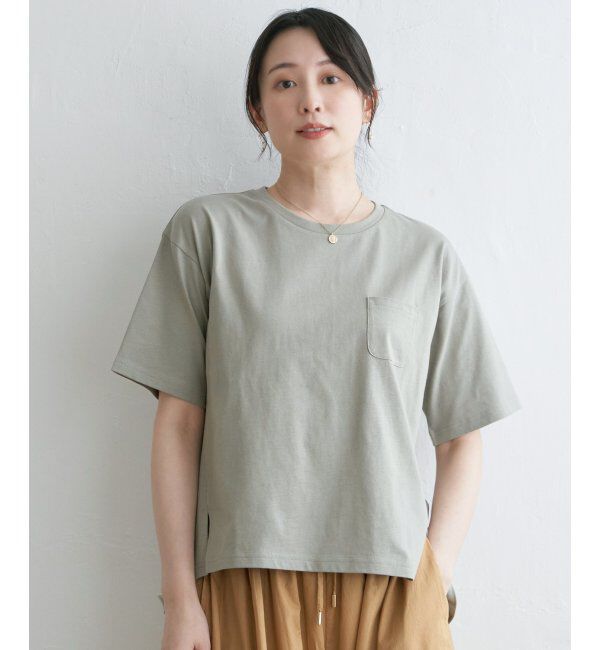 ikka「コットンUSA半袖Tシャツ」|Tシャツ・カットソー|